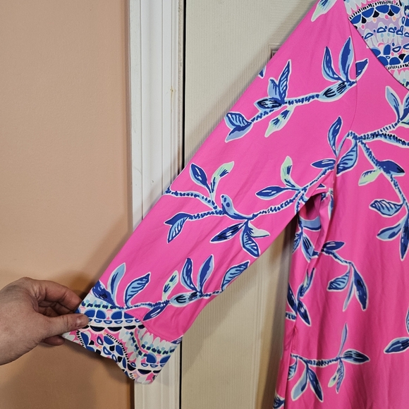 Lilly Pulitzer Carabella ChillyLilly Maxi Midi Elephant Palm Tree Tropical Dress - Picture 6 of 9